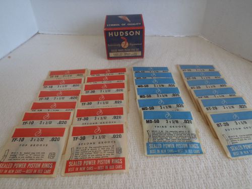 1936-39 hudson 6 cylinder automobile car sealed power piston ring set nos 166451