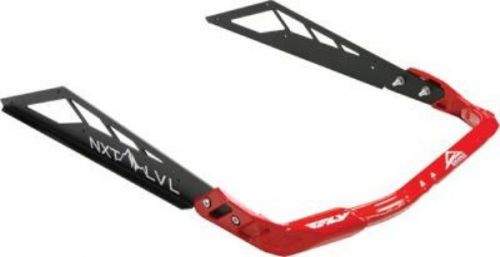 Skinz protective gear rear bumper for polaris pro flat black/red nxprb200-fbk/rd