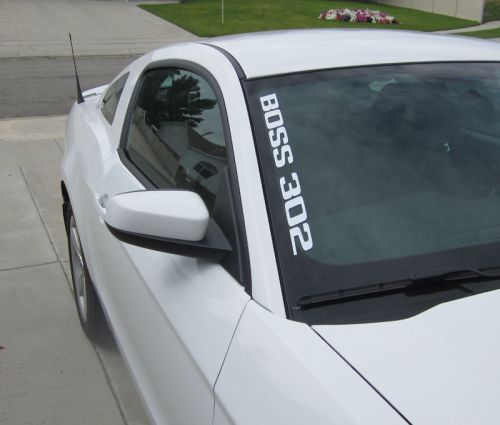 2011-2014 boss 302 mustang windshield side decal - ford licensed stickers