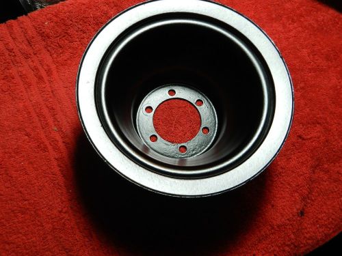 Cleaned/painted 2 groove oe crankshaft pulley 1974 400/440 roadrunner/charger