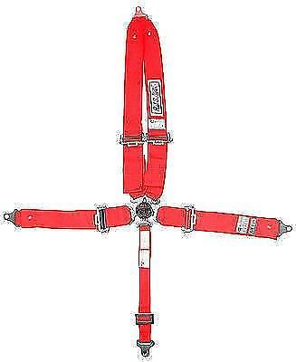 Rjs racing 30298-16-06-04 5pt cam lock safety harness seat belts red sfi 2016