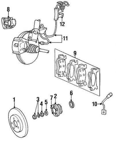Chrysler oem chrysler disc brake caliper 05010033aa image 8