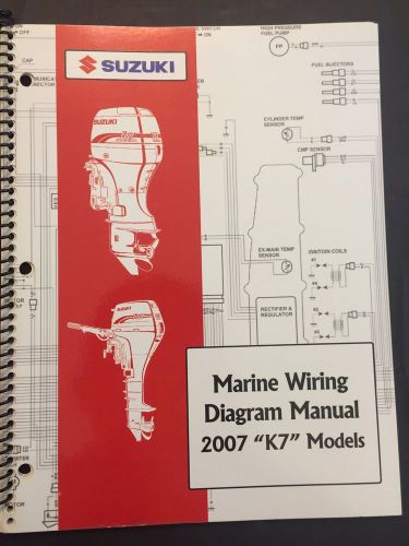 Suzuki 2007 "k7" models marine wiring diagram service manual free shipping!