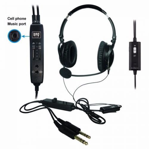 Ufq a6 anr aviation headset-the lightest anr aviation headset in the world