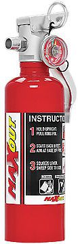 H3r maxout dry chemical fire extinguisher, 1 lb red