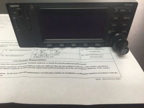 Gps 400w waas gps receiver garmin # 011-01057-40