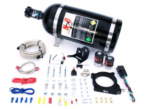 Nitrous outlet wet plate nitrous kit - 2011-up mustang gt 5.0l 50-200hp jetting