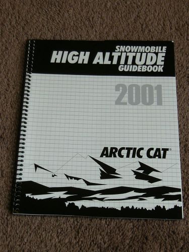 2001 arctic cat snowmobile high altitude guidebook service manual z zrt mountain