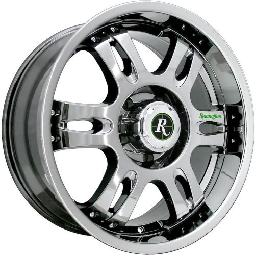 18x9 chrome remington trophy 6x135 +25 rims terra grappler g2 35x12.5x18 tires