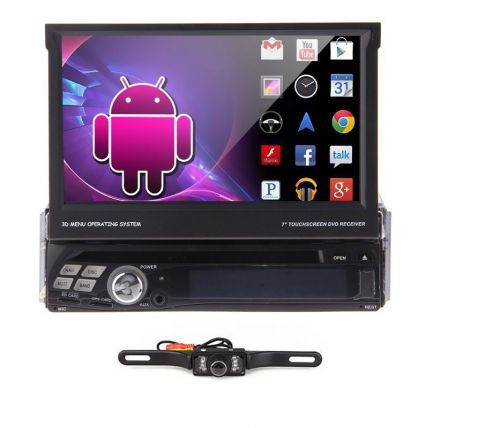 Gps android4.0 7&#034; 1 din car dvd stereo radio player wifi rds bt sd 3g tv+camera