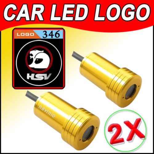 2x car welcome logo lamp for hsv drill led door laser shadow ghost ligh laser 3d