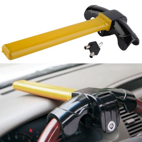 Universal car auto steel steering wheel lock anti theft security device new  om