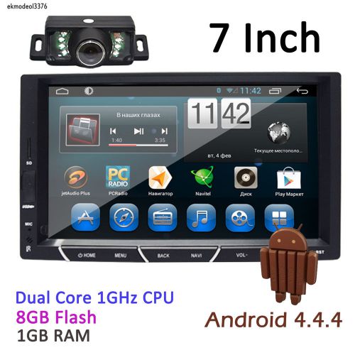 Dual core 2 din 7" android4.4 car stereo gps radio bluetooth touch screen+camera