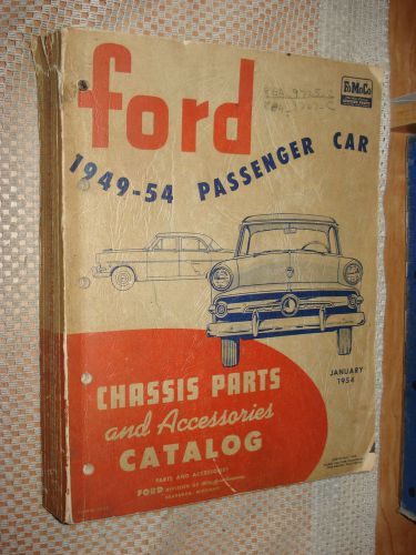 1949-1954 ford chassis parts catalog car parts numbers list original book wow