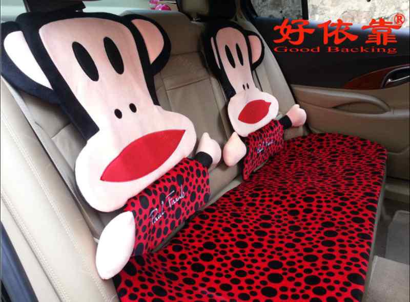 14PC-black dots plush cartoon mouth monkey design car seat cushion, US $180.00, image 4
