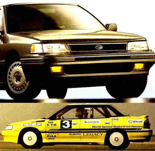 1990 subaru legacy factory brochure-sedan &amp; wagon-4wd