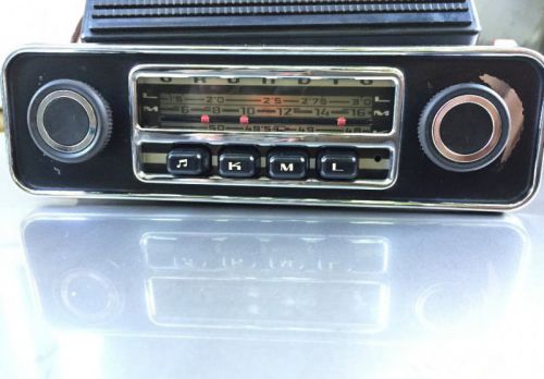 Vintage car radio grundig weltklang 3000 and blaupunkt speaker