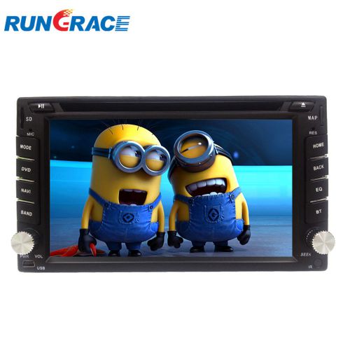 Rungrace 6.2" quad core android 4.4 car dvd player touch screen gps am fm radio