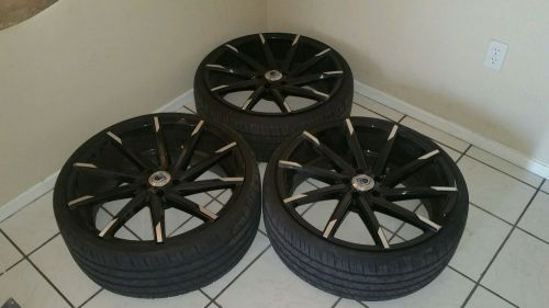 22 inch rims and 30 series lo pro tires