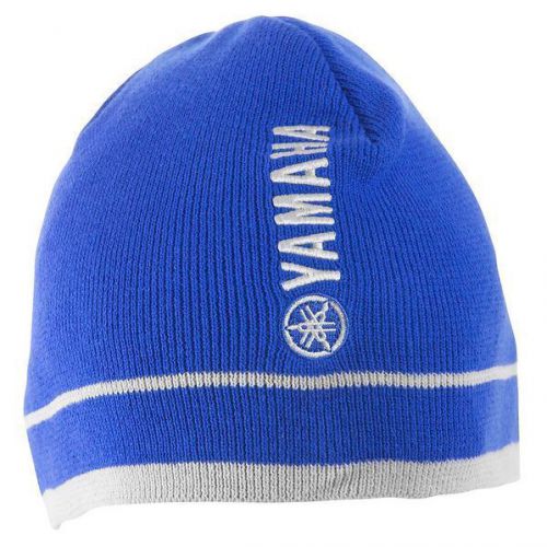 Oem yamaha outboard watercraft motorcycle royal blue stone cold beanie hat