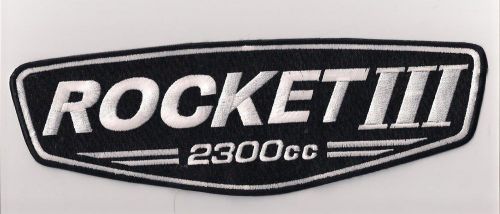 Triumph motorcycles 2300cc small rocket 111 patch black and white
