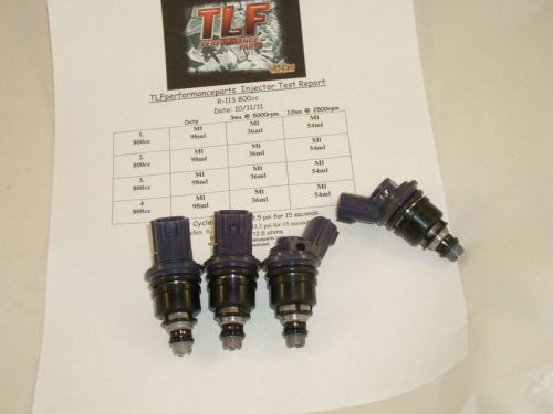 Fits nissan 200sx,240sx ka24de 4 direct fit  800cc side feed fuel injectors