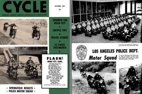 Cycle october 1957 - world's largest monthly motorcycle circulation - vol viii n