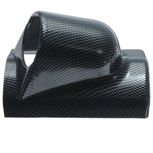 52mm carbon 2" single holes gauge a-pillar cup meter dash holder plastic abs