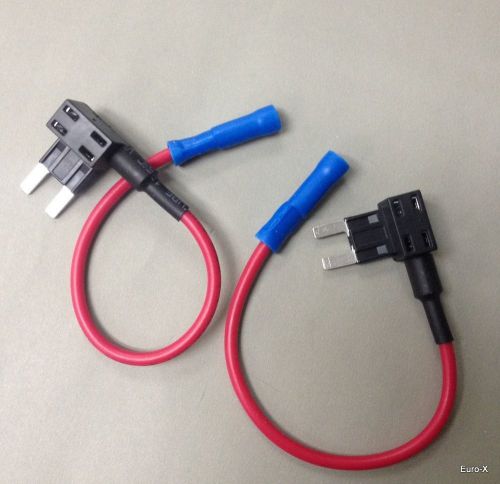 2 x fh144 car fuse holder atm mini blade fuse tap add a circuit extra slot  #a1