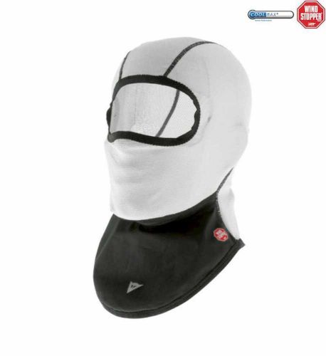 New dainese summer ws adult windstopper fabric balaclava/neck,ice/black,one size
