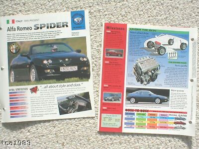 1990&#039;s alfa romeo brochures collection: spider,sz,gtv,145,156
