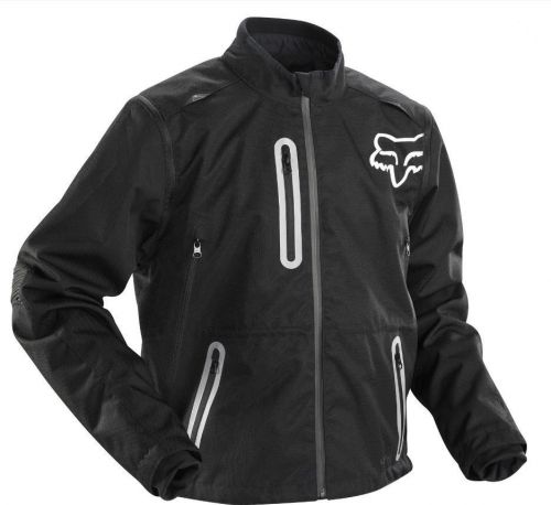 Fox racing men's xl 300d dobby polyester legion riding jacket black/grey nwt