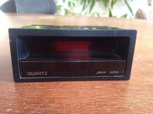 Honda civic sb3 crx oem jdm quartz orange clock watch jeco japan !!rare!!