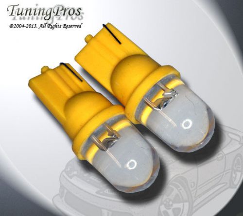 2pcs of t10 wedge led front side marker 1 amber light bulb one pair 194na 2825