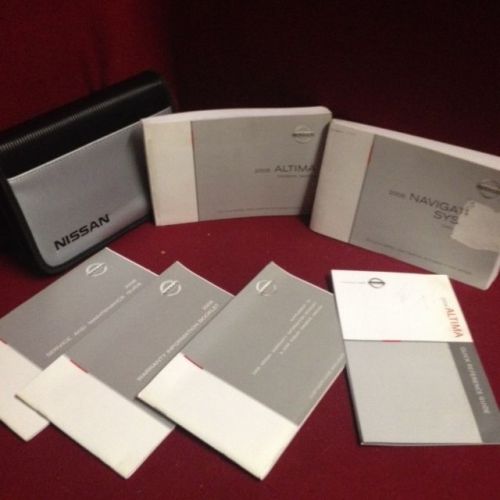 2006 nissan altima owners manual with navigation book &amp; reference guide and case