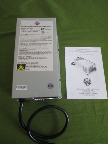 Wfco 9865 deck mount 65 amp power converter