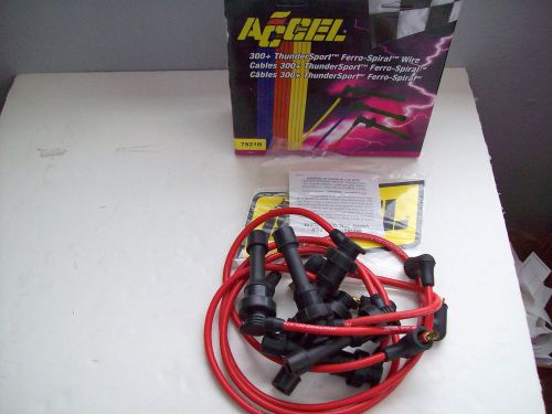 Accel 7921r 300+ thundersport ferro-spiral red wires 3000gt 3.0l dohc 24-valve