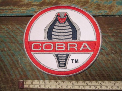 New large shelby cobra racing embroidered patch mustang 289 427 428 gt350 gt500