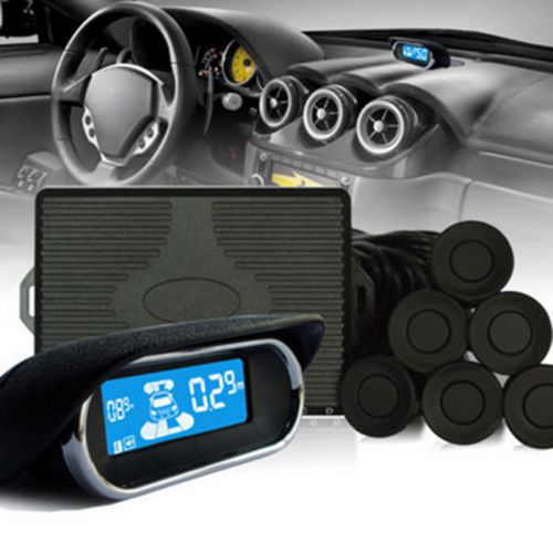 Backup front radar system kit car lcd display 8 parking sensor rear view reverse