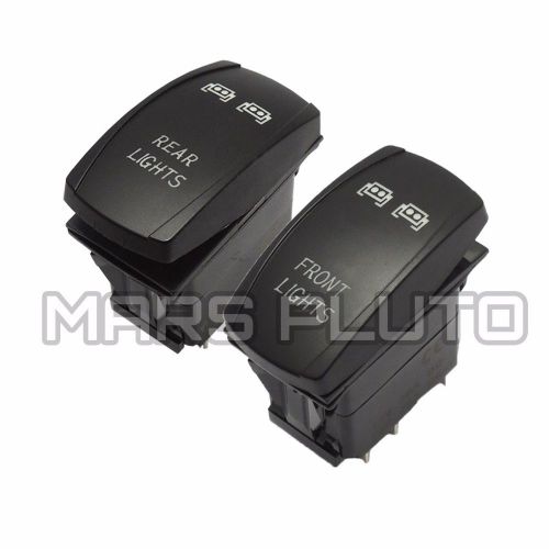 Front and rear lights rocker switch blue for utv polaris rzr 4 xp 900 1000