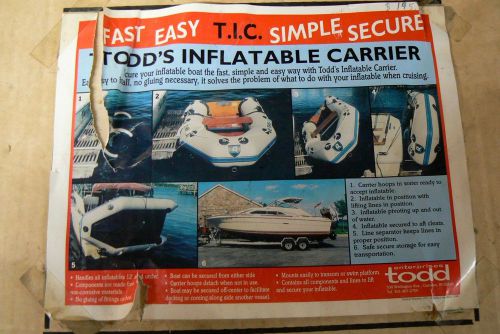 Todd's inflatable carrier dinghy storage