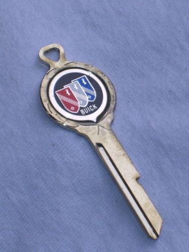 Old vintage buick car metal blank gold plated key "b44" free shipping