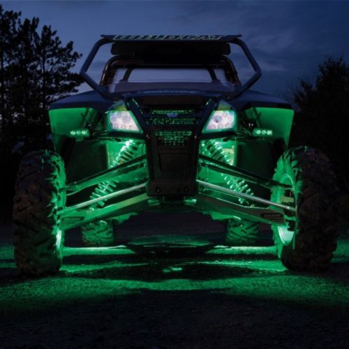 Arctic cat 1996-2016 wildcat prowler atv 4-pod led green rock light kit 1436-864