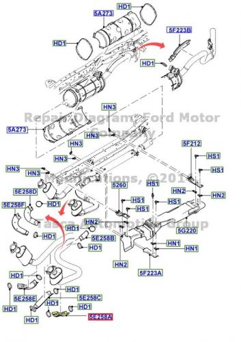 New oem exhaust system heat shield 5.4 v8 6.8 v10 2005-10 f series #5c3z-5k284-h