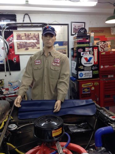 Vintage mechanic shirt- dodge oly's drag racing team