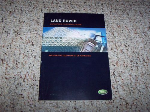 2007 land rover range rover sport supercharged navigation system owner manual