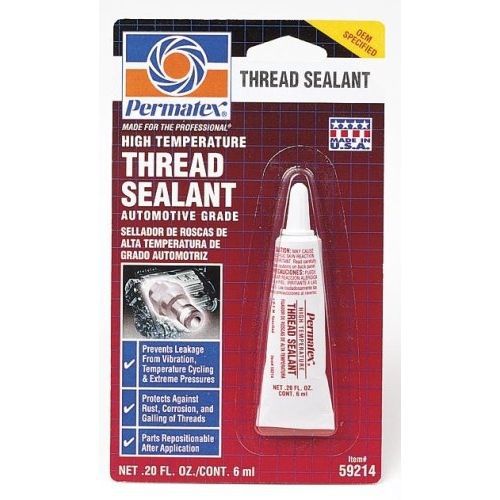 Permatex 59214 high temperature thread sealant, 6 ml tube