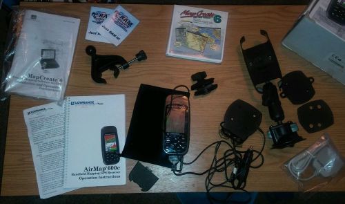 Airmap 600c handheld aviation mapping gps system full kit with accessories