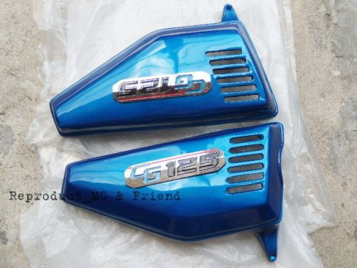 Honda cg110 cg125 jx110 jx125 side cover set l/r blue new