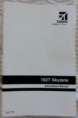 Used cessna aircraft information manual – 182t skylane (softcover, 2001)